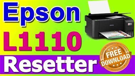 How to reset epson L1110 with adjustment program .